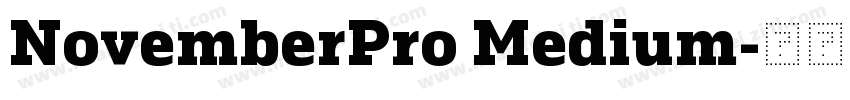 NovemberPro Medium字体转换